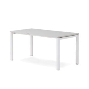 Runway Single Desk with a white frame