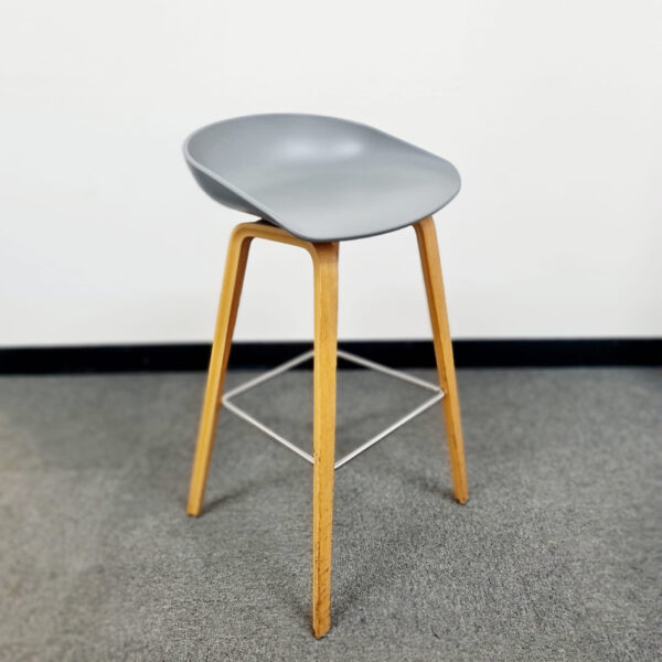 Grey Timber Stools - Image 2